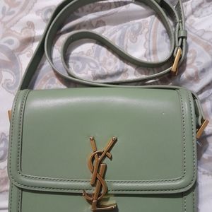 Ysl Green crossbody bag small 7"